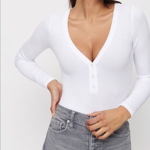 NWOT White Dynamite Bodysuit